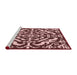 Sideview of Machine Washable Transitional Pink Rug, wshpat3844rd