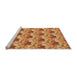 Sideview of Machine Washable Transitional Orange Rug, wshpat3848org