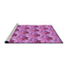 Sideview of Machine Washable Transitional Violet Purple Rug, wshpat3848pur