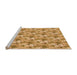 Sideview of Machine Washable Transitional Orange Rug, wshpat3849org