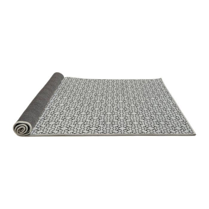 Thickness of Patterned Platinum Gray Rug, pat385gry
