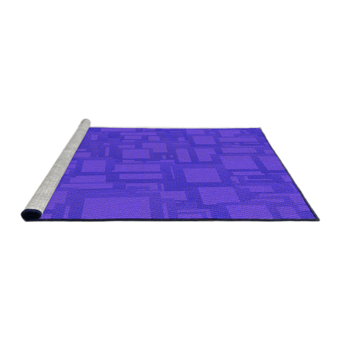 Sideview of Machine Washable Transitional Purple Rug, wshpat3850pur