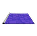 Sideview of Machine Washable Transitional Purple Rug, wshpat3850pur