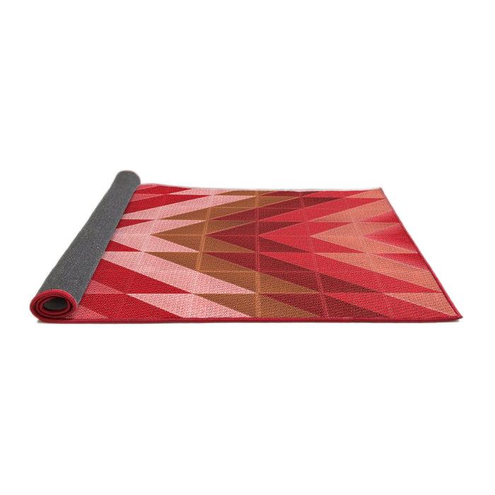 Thickness of Patterned Red Rug, pat3851rd