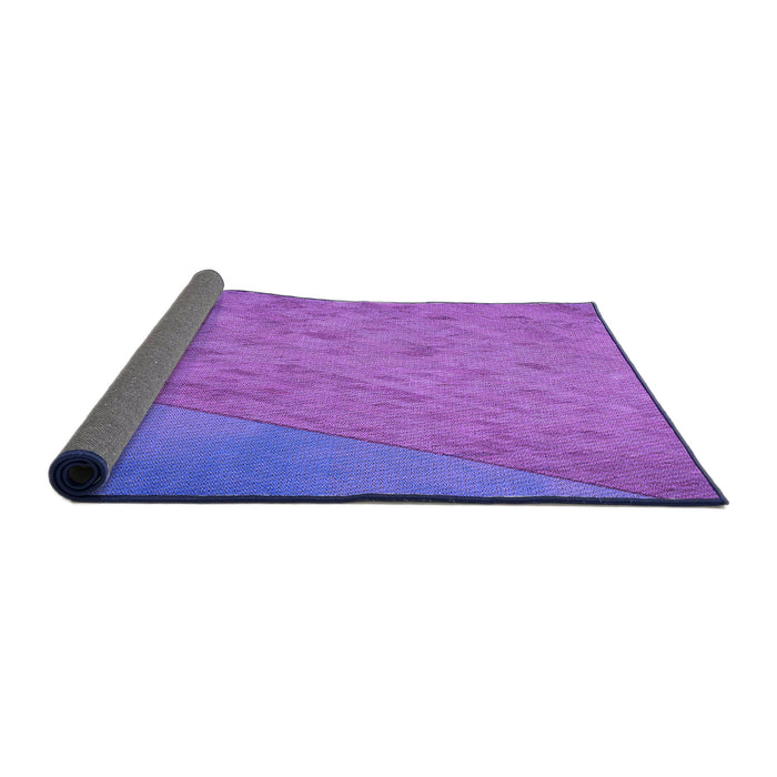 Thickness of Patterned Purple Rug, pat3853pur