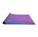 Thickness of Patterned Purple Rug, pat3853pur