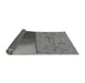 Thickness of Patterned Gunmetal Gray Rug, pat3854gry