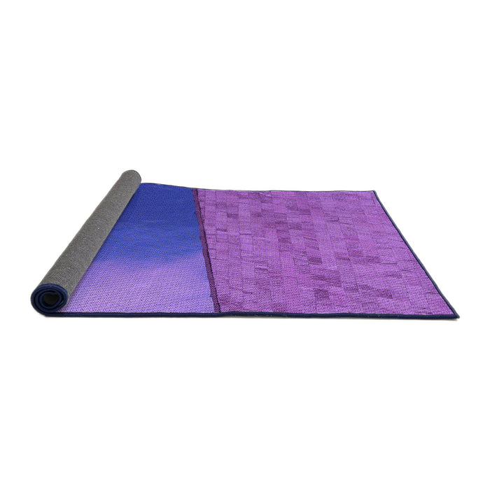 Thickness of Patterned Purple Rug, pat3854pur