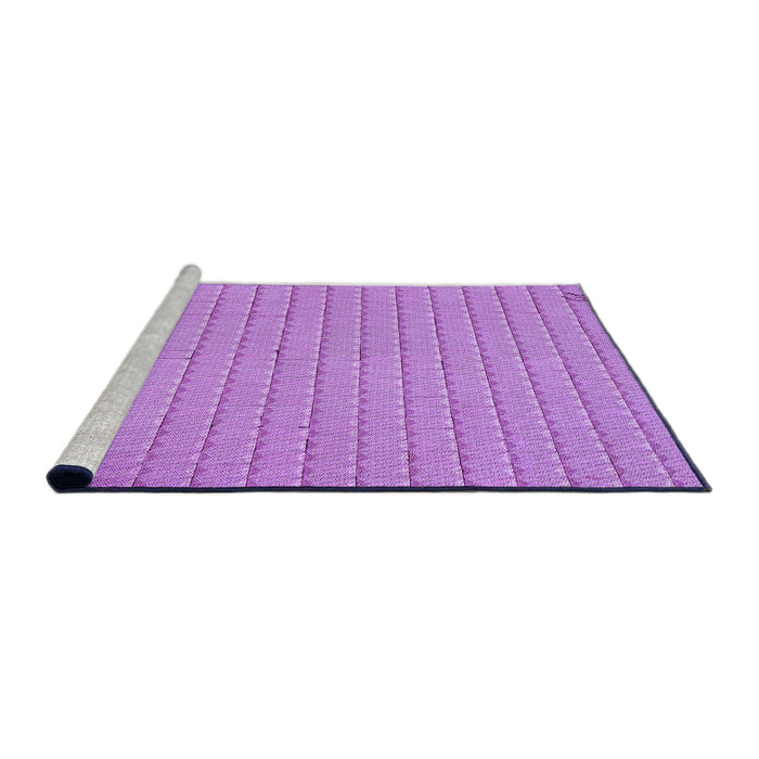 Sideview of Machine Washable Transitional Violet Purple Rug, wshpat3855pur