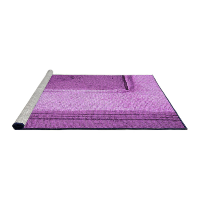 Sideview of Machine Washable Transitional Violet Purple Rug, wshpat3856pur