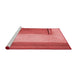 Sideview of Machine Washable Transitional Red Rug, wshpat3856rd