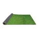 Thickness of Patterned Green Rug, pat3858grn