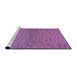 Sideview of Machine Washable Transitional Purple Rug, wshpat3860pur