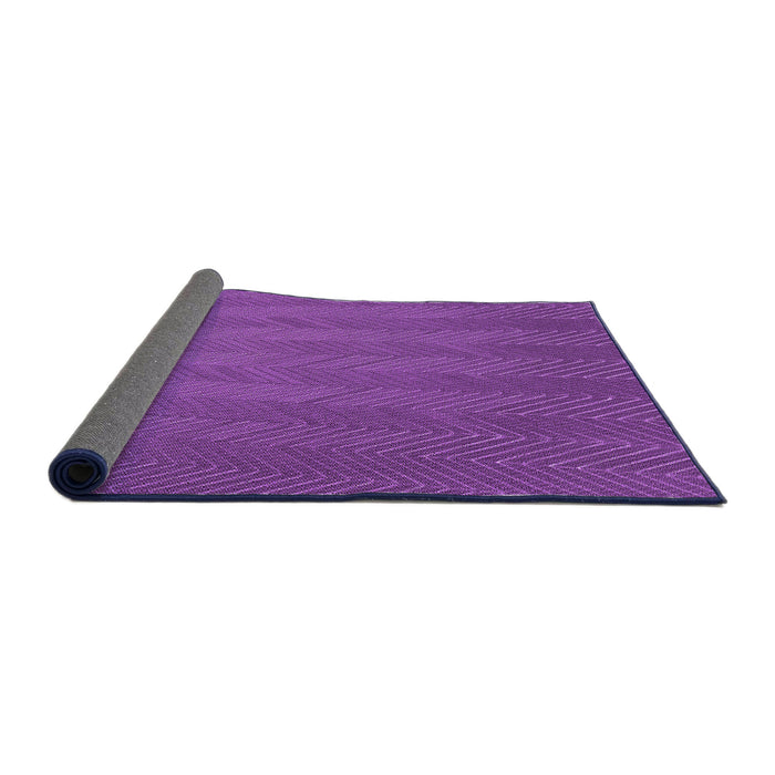 Thickness of Patterned Crimson Purple Rug, pat3862pur