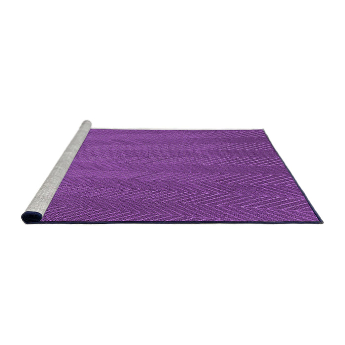 Sideview of Machine Washable Transitional Crimson Purple Rug, wshpat3862pur