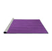 Sideview of Machine Washable Transitional Crimson Purple Rug, wshpat3862pur