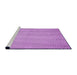 Sideview of Machine Washable Transitional Pastel Purple Pink Rug, wshpat3864pur