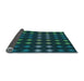 Thickness of Patterned Dark Cyan Green Rug, pat3865lblu