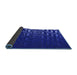 Thickness of Patterned Blue Rug, pat3866blu