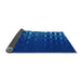 Thickness of Patterned Neon Blue Rug, pat3866lblu