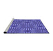 Sideview of Machine Washable Transitional Purple Mimosa Purple Rug, wshpat3867pur