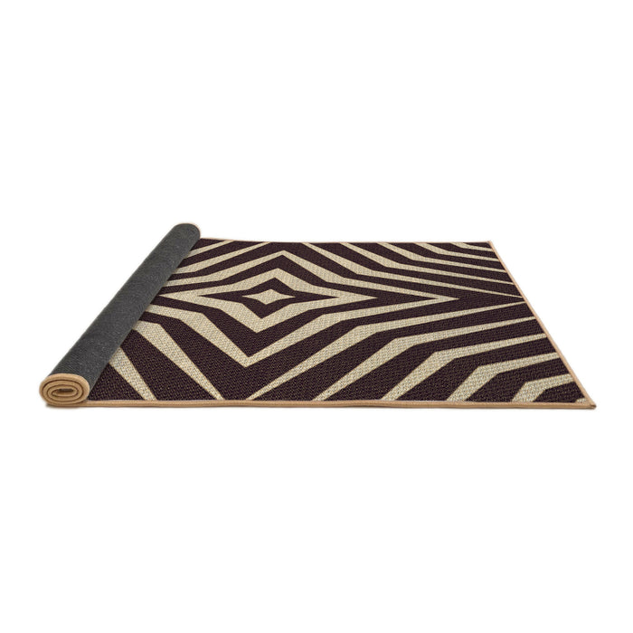 Thickness of Patterned Light French Beige Brown Rug, pat3870brn