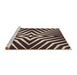 Sideview of Machine Washable Transitional Light French Beige Brown Rug, wshpat3870brn