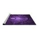 Sideview of Machine Washable Transitional Deep Purple Rug, wshpat3872pur