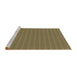 Sideview of Machine Washable Transitional Oak Brown Rug, wshpat3875brn