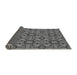 Thickness of Patterned Black Rug, pat3877gry
