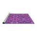 Sideview of Machine Washable Transitional Purple Rug, wshpat3879pur