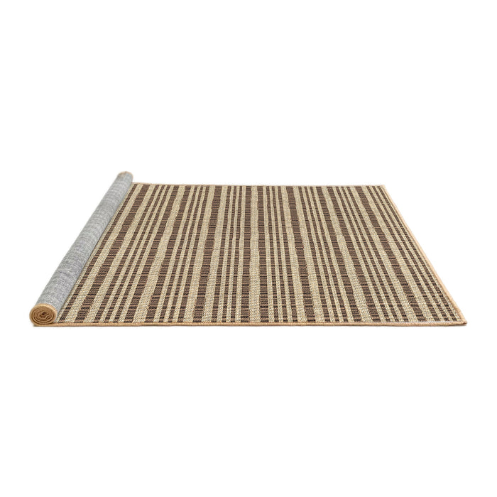 Sideview of Machine Washable Transitional Sienna Brown Rug, wshpat388brn
