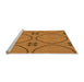 Sideview of Machine Washable Transitional Mahogany Brown Rug, wshpat3881org