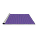 Sideview of Machine Washable Transitional Purple Rug, wshpat3883pur