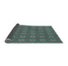 Thickness of Patterned Seafoam Green Rug, pat3886lblu