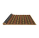 Thickness of Patterned Red Brown Rug, pat3888brn