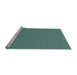 Sideview of Machine Washable Transitional Seafoam Green Rug, wshpat3889lblu