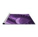 Sideview of Machine Washable Transitional Purple Rug, wshpat389pur