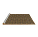 Sideview of Machine Washable Transitional Light Brown Rug, wshpat3890brn