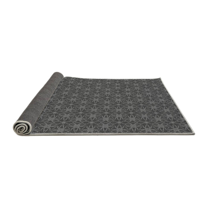 Thickness of Patterned Platinum Gray Rug, pat3890gry
