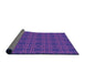 Thickness of Patterned Amethyst Purple Rug, pat3891pur