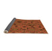 Thickness of Patterned Orange Rug, pat3892org