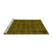 Sideview of Machine Washable Transitional Bakers Brown Rug, wshpat3893yw