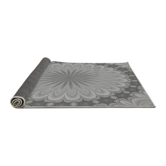 Thickness of Patterned Cloud Gray Rug, pat3894gry