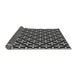 Thickness of Patterned Black Rug, pat3895gry