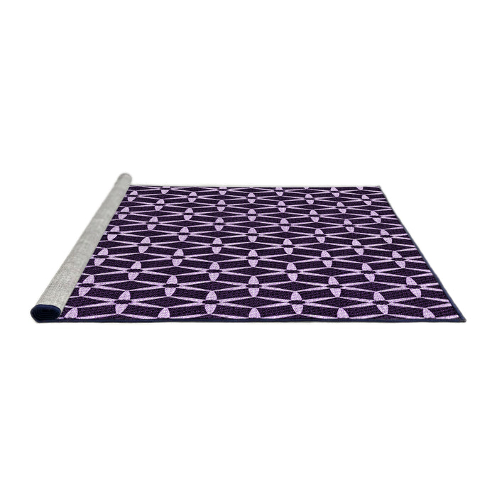 Sideview of Machine Washable Transitional Deep Purple Rug, wshpat3895pur