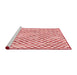 Sideview of Machine Washable Transitional Pink Rug, wshpat3896rd