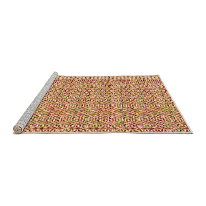 Sideview of Machine Washable Transitional Red Rug, wshpat3898org