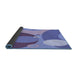 Thickness of Patterned Slate Blue Rug, pat3899blu