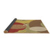 Thickness of Patterned Yellow Rug, pat3899brn